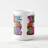 Mug TRICK OU TRAITEMENT | Cute Halloween Bash Party (Centre)