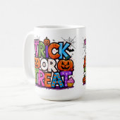 Mug TRICK OU TRAITEMENT | Cute Halloween Bash Party (Devant gauche)