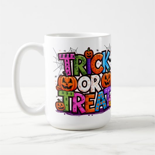 Mug TRICK OU TRAITEMENT | Cute Halloween Bash Party (Gauche)