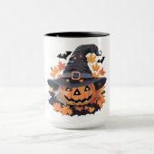 Mug Trick ou traitement effrayant et mignon Halloween (Centre)