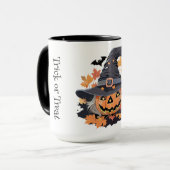 Mug Trick ou traitement effrayant et mignon Halloween (Devant gauche)