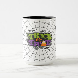 Mug Trick ou traiter avec Spider Web