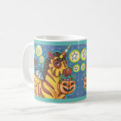MUG TRICK OU TRAITER BAT WING ZEBRA, CUTE HALLOWEEN (Devant gauche)