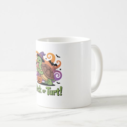 Mug Trick ou Turt Funny Turtle Halloween (Devant droit)