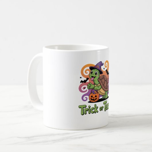 Mug Trick ou Turt Funny Turtle Halloween (Devant gauche)