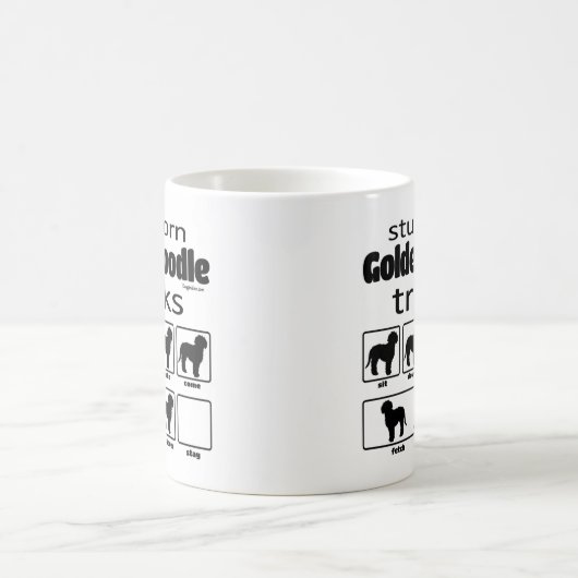 Mug Tricks Goldendoodle têtu (Centre)