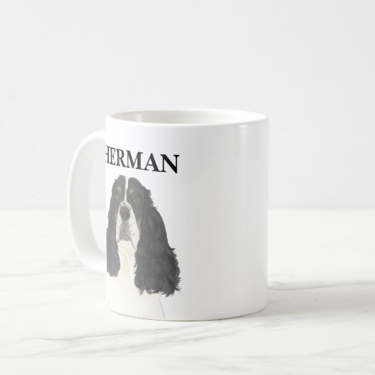 Mug Tricolore Anglais Springer Spaniel (Devant gauche)