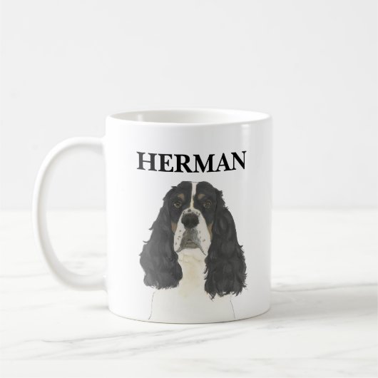 Mug Tricolore Anglais Springer Spaniel (Gauche)