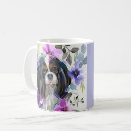Mug Tricolore Cavalier| pourpre (Devant gauche)