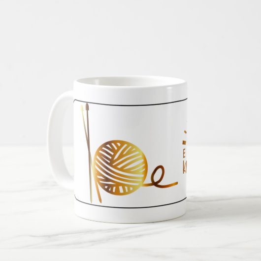 Mug Tricot Carburant or (Devant gauche)