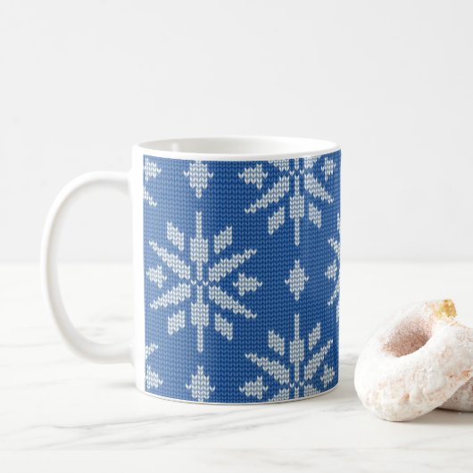 Mug Tricot Chute de Neige (Avec donut)