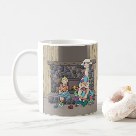 Mug Tricot d'alpaca (Avec donut)