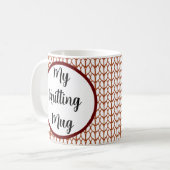 Mug Tricot de message personnalisable (Devant gauche)