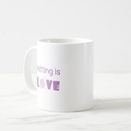 Mug Tricot est amour (Devant gauche)