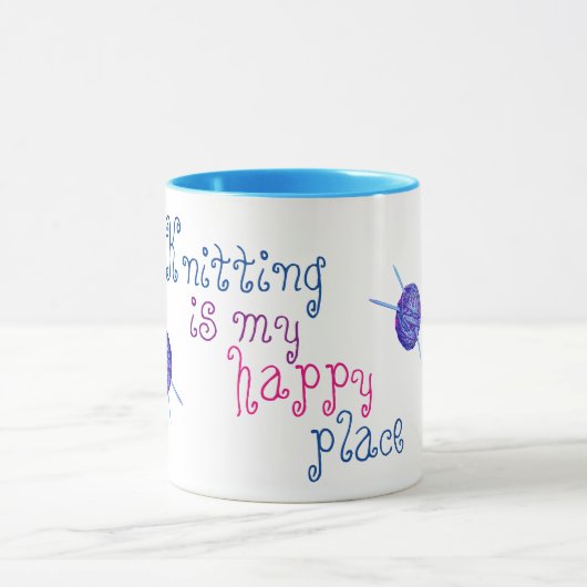 Mug Tricot est mon endroit heureux (Centre)