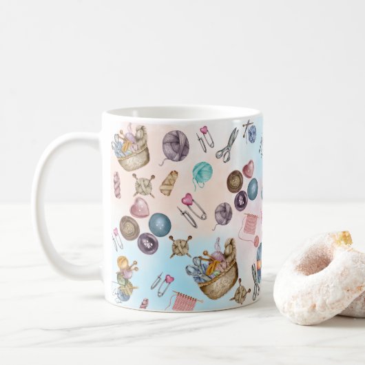 Mug Tricot et bouillie de café (Avec donut)