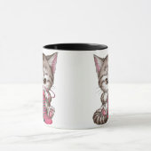 Mug Tricot Kitten pour les amateurs de chat et d'artis (Centre)