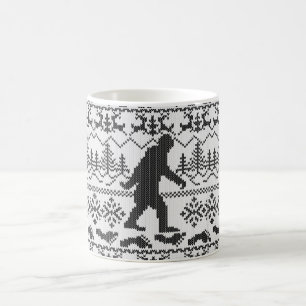 Mug Tricot laid allé de chandail de Noël de Squatchi