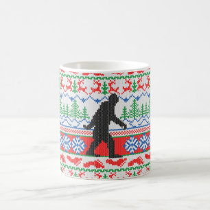 Mug Tricot laid allé de chandail de Noël de Squatchin
