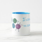 Mug Tricot me garde sain d'esprit ... Habituellement - (Centre)