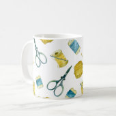 Mug Tricot motif sans faille (Devant gauche)
