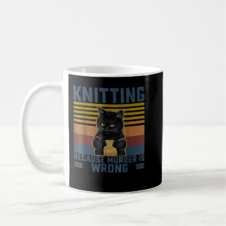 Mug Tricot Parce Que Le Meurtre Est Mauvais Tricot Lov
