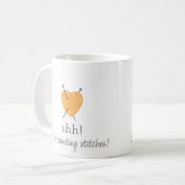Mug Tricot Shh ! Je compte des points de suture amusan (Devant gauche)
