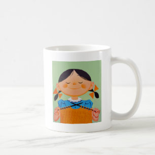 Mug Tricot vintage Retro Girl