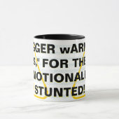 Mug "tRIGGER wARNING$," POUR LES ÉMOTIONNELLEMENT STUN (Centre)