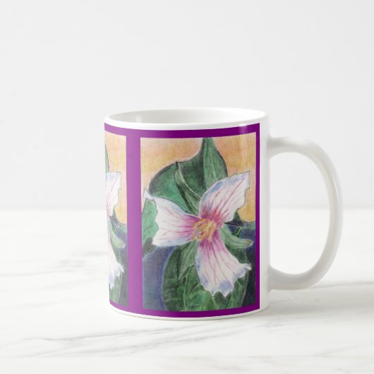 Mug Trillium peint ! (Droite)