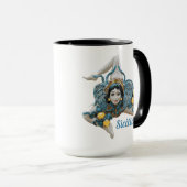 Mug Trinacria de Sicile Symbole à trois pattes Sicilia (Devant droit)