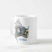 Mug Trinacria of Sicily Three Legged symbol Sicilia (Devant gauche)