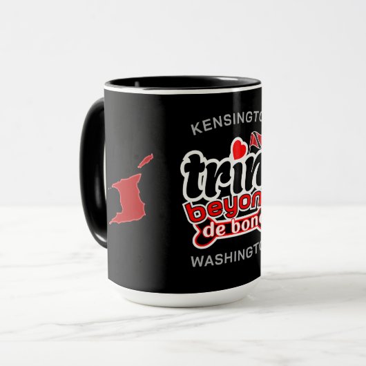 Mug Trini Beyond de Bone Map and Name BLACK (Devant gauche)