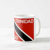 Mug trinidad tobago pays drapeau nom du texte (Devant droit)