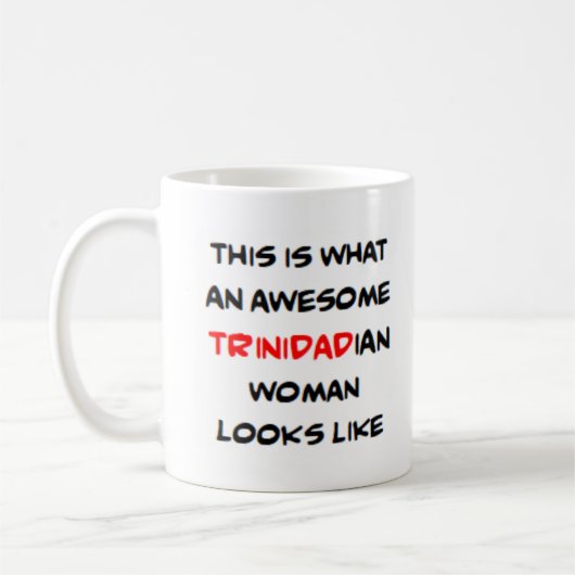 Mug trinidadian woman, awesome (Gauche)