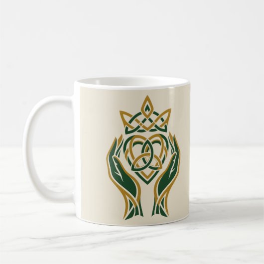Mug Trinity Heart Claddagh (Gauche)