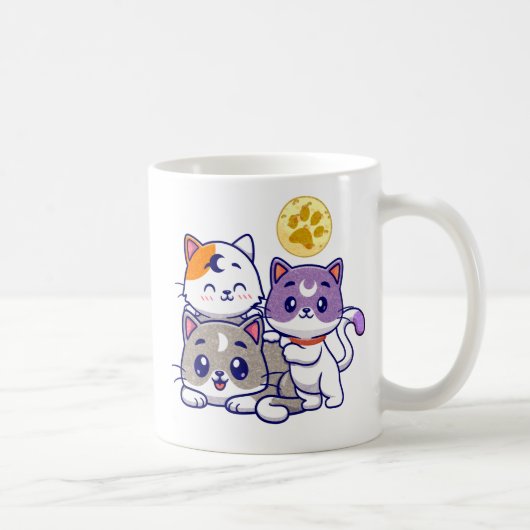 Mug Trio adorable - Trois chats mignons (Droite)