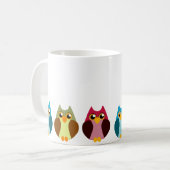 Mug Trio coloré de hibou (Devant gauche)