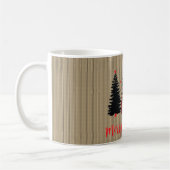 Mug Trio d'arbres de Noël de ferme rustique (Gauche)