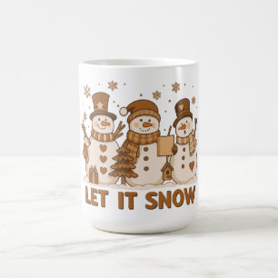 Mug Trio de bonhommes de neige « Let It Snow »