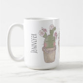 Mug Trio De Cactus Doux Souriant Portant Des Bijoux (Gauche)