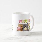Mug Trio de chats de mignet Hanami Dango (Devant droit)