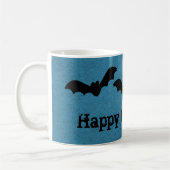 Mug Trio de chauves-souris Halloween Mug, Bleu foncé (Gauche)