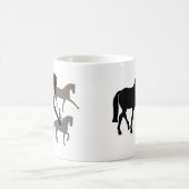 Mug Trio de chevaux de dressage (Centre)