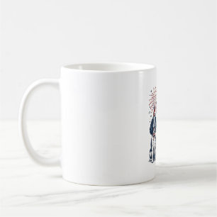 Mug Trio de chiens patriotiques Design de t-shirt avec