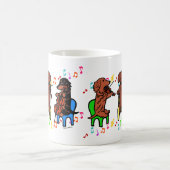 Mug Trio de ficelle de teckel (Centre)