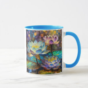 Mug Trio de fleurs de lotus lumineuses