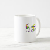 Mug Trio de Gnome Mardi Gras Carnaval Mignon (Devant droit)