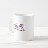 Mug Trio de Gnome Mardi Gras Carnaval Mignon (Devant gauche)