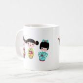 Mug trio de kokeshi (Devant gauche)